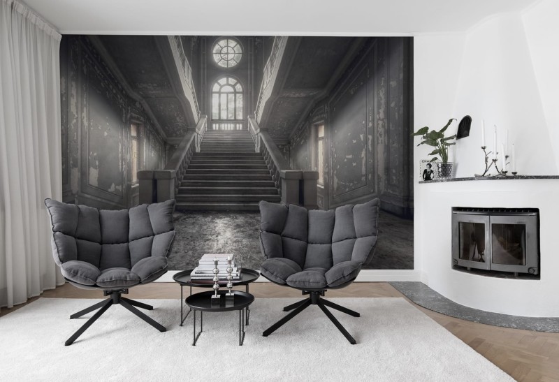 Fototapeta zniszczone schody balowe