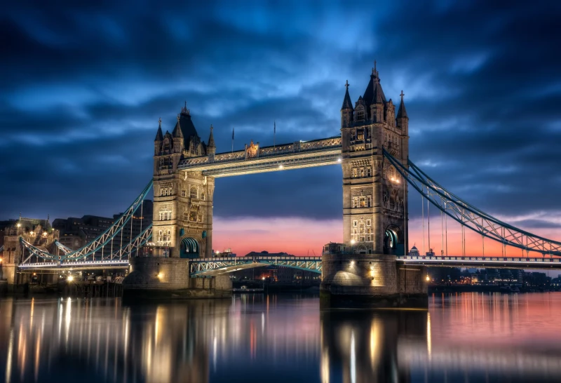 Fototapeta Tower Bridge o zmierzchu