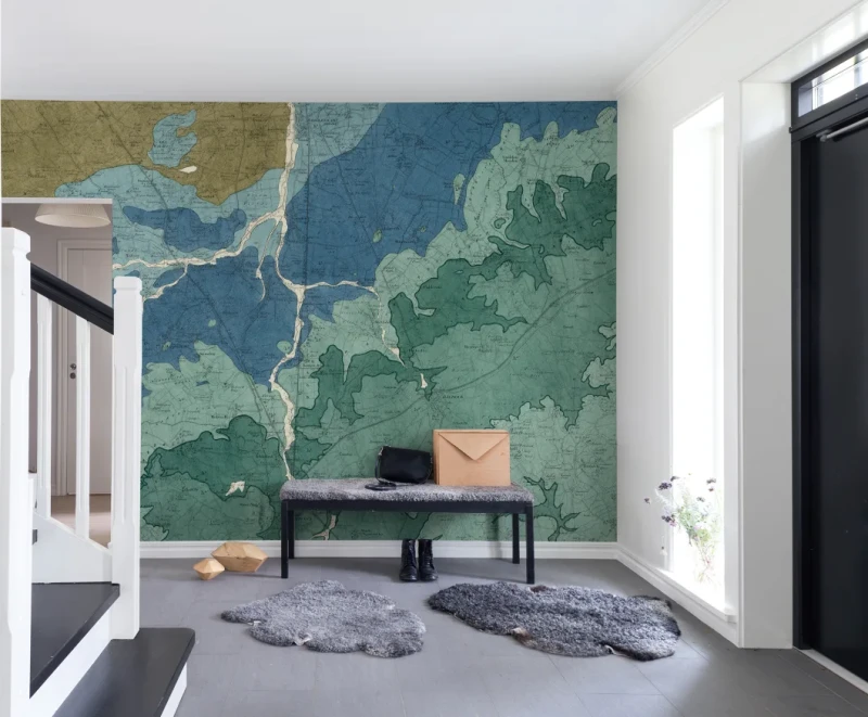 Fototapeta kolorowa mapa geologiczna