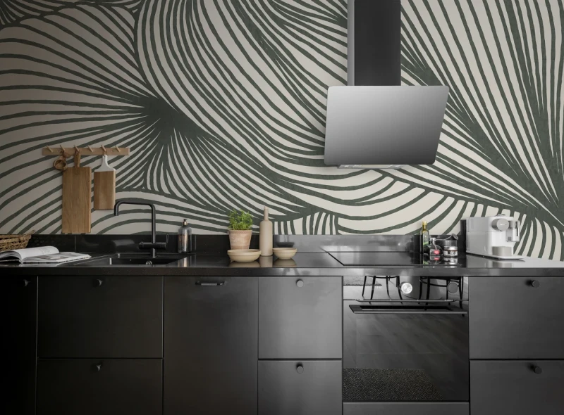 Fototapeta abstrakcja 3D zielone linie