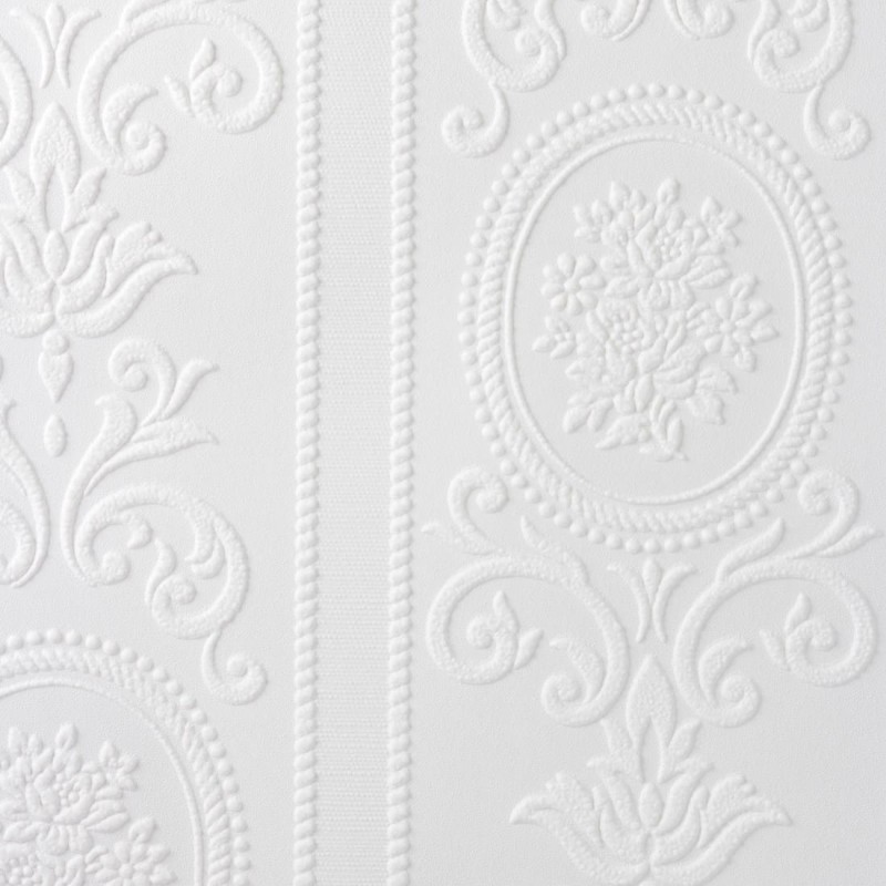 Tapeta do malowania z wypukłym wzorem ornamenty