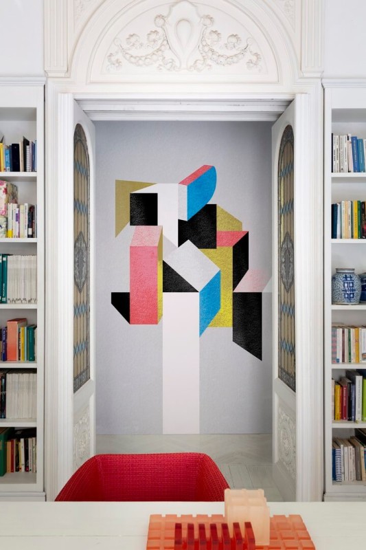 Fototapeta geometryczna abstrakcja 3D