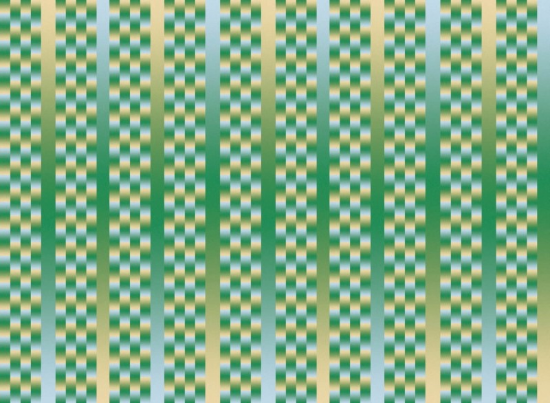 Fototapeta geometryczna zielona 3D rozmyte kwadraty