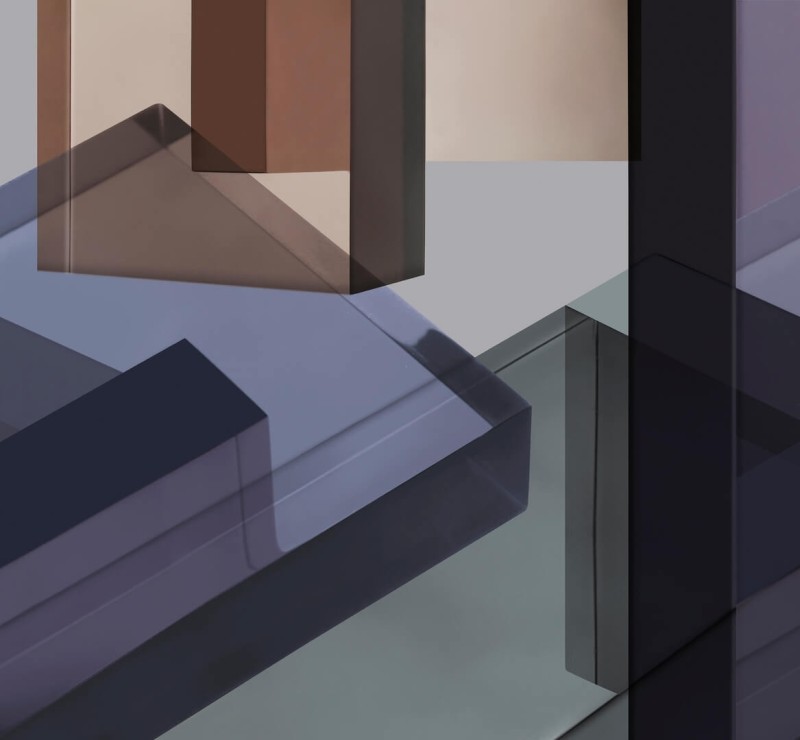 Fototapeta kolorowe geometryczne kształty 3D
