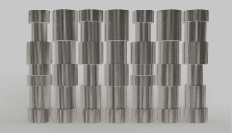 Fototapeta filary z efektem 3D