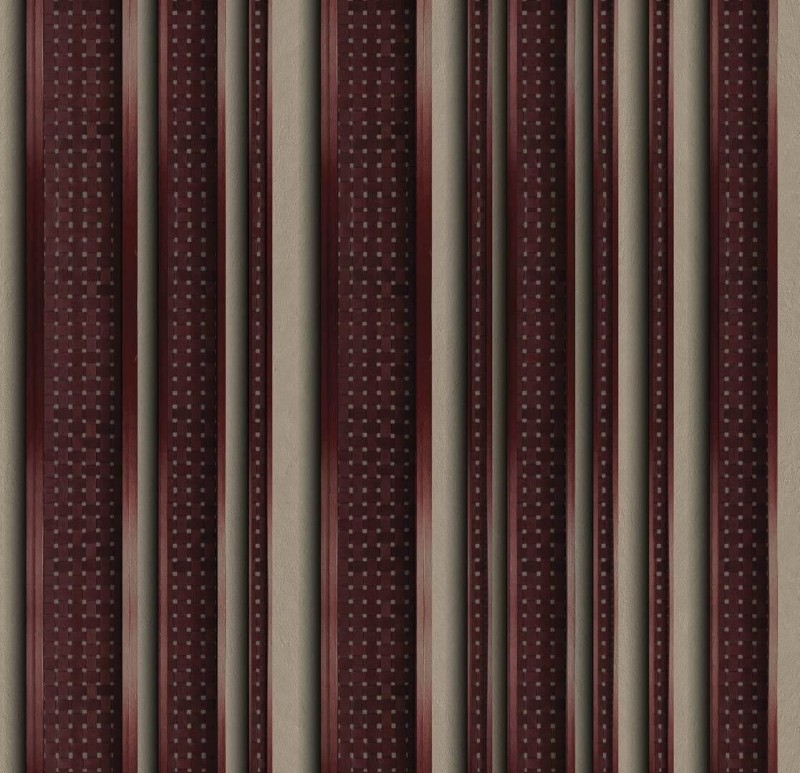 Fototapeta deski przypominające rattan na tle betonowej ściany