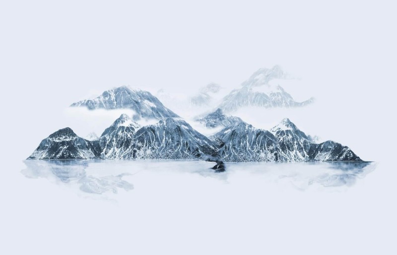 Fototapeta górski krajobraz niebieski