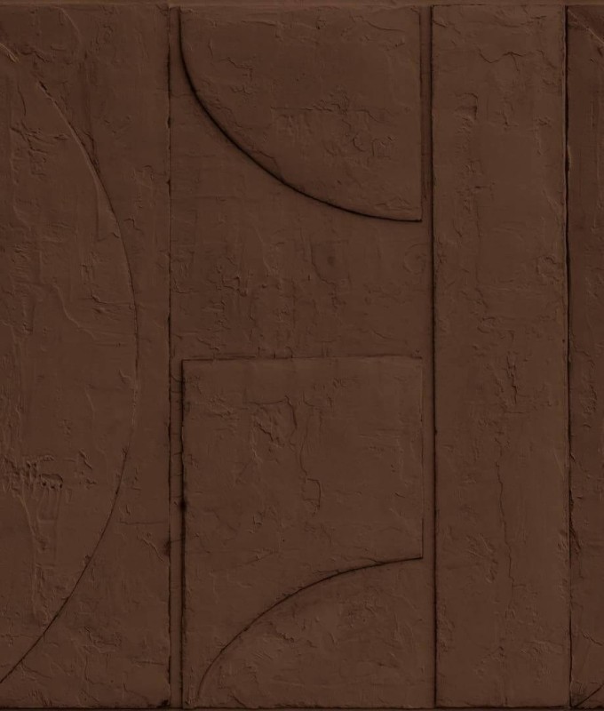 Fototapeta z wzorem geometrycznym wyrzeźbionym w betonie