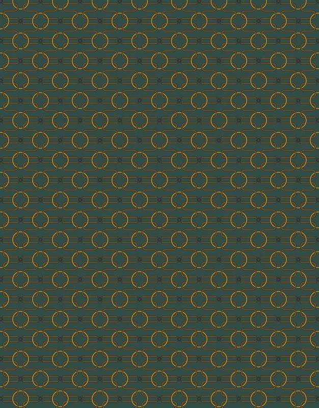 Fototapeta geometryczna w okręgi zielona