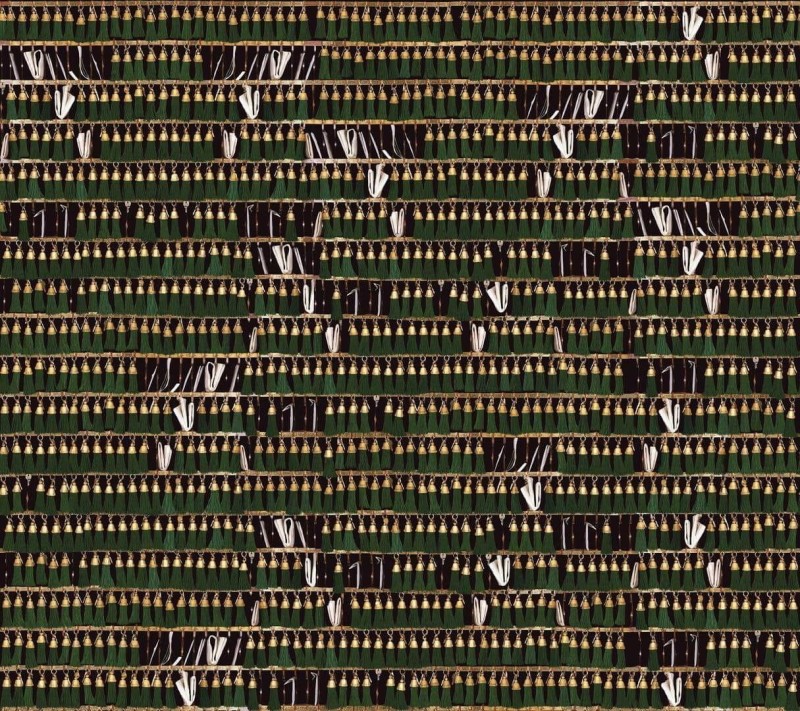 Fototapeta wiszące frędzle zielone