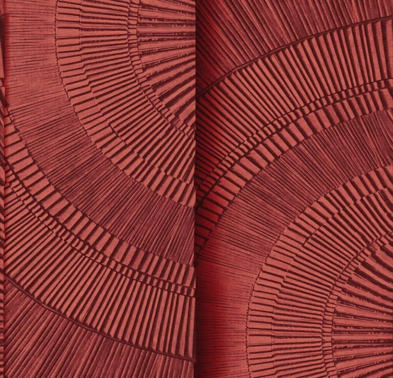 Fototapeta geometryczna w linie tworzące półokręgi