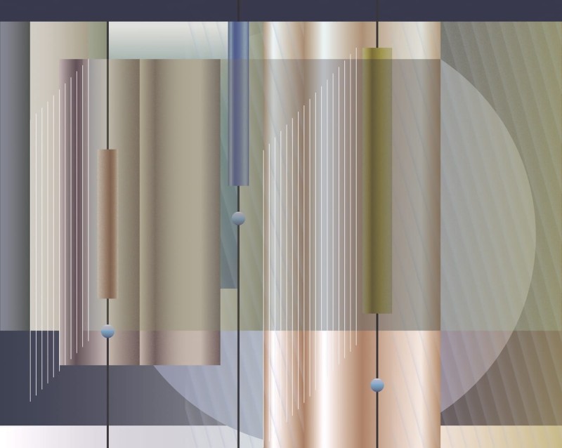 Fototapeta abstrakcyjny motyw geometryczny