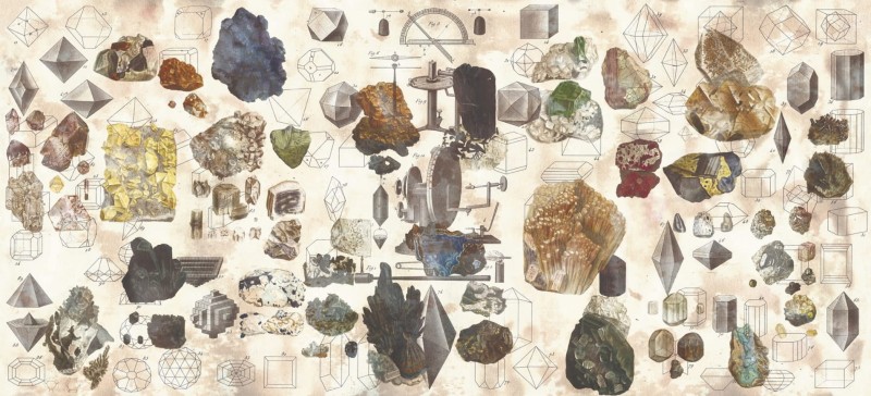 Fototapeta wzory geometryczne, kamienie, minerały