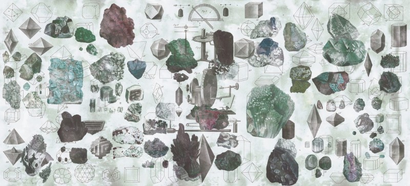 Fototapeta wzory geometryczne, kamienie, minerały