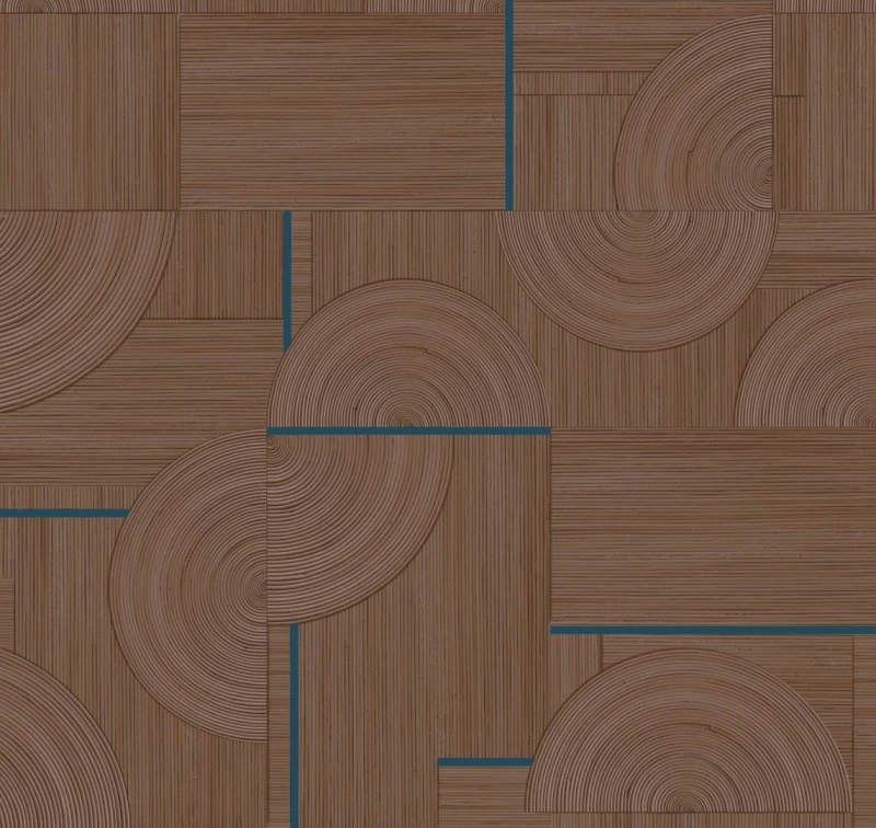 Fototapeta brązowa we wzory geometryczne