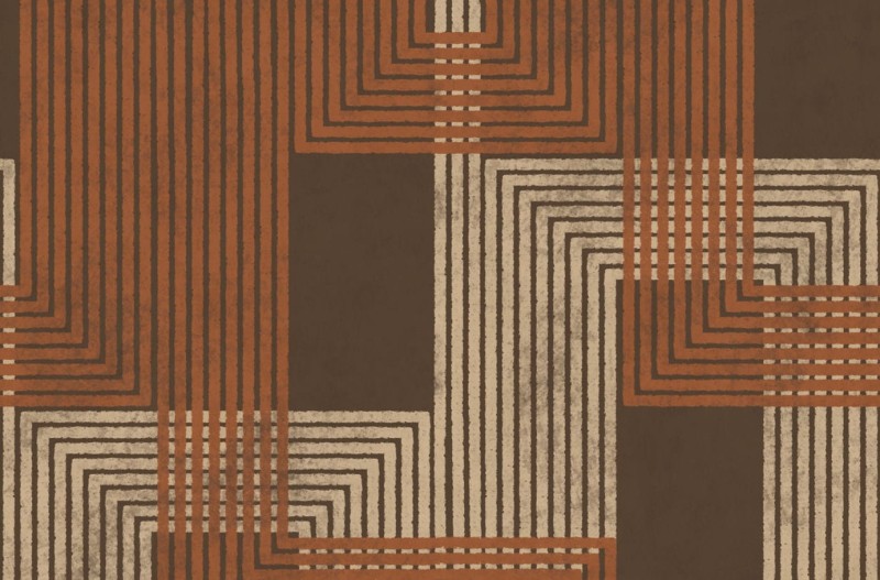 Fototapeta brązowe wzory geometryczne