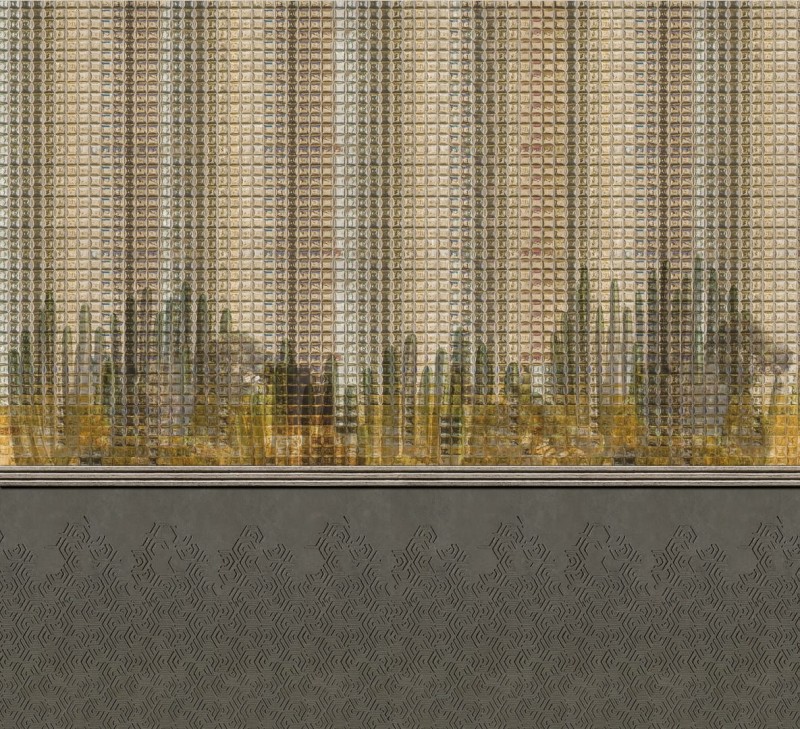 Fototapeta szara z ozdobnymi szkiełkami