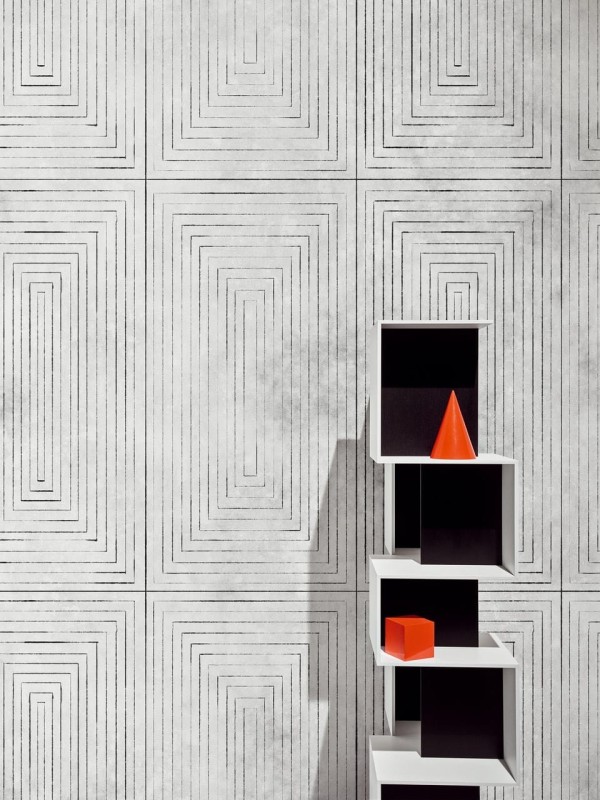 Fototapeta szara z geometrycznym wzorem