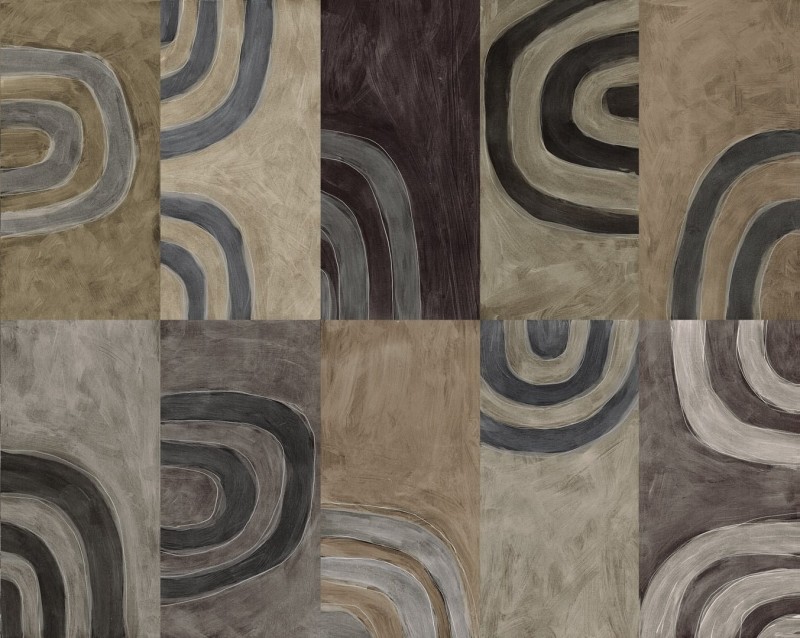 Fototapeta malowane wzory geometryczne