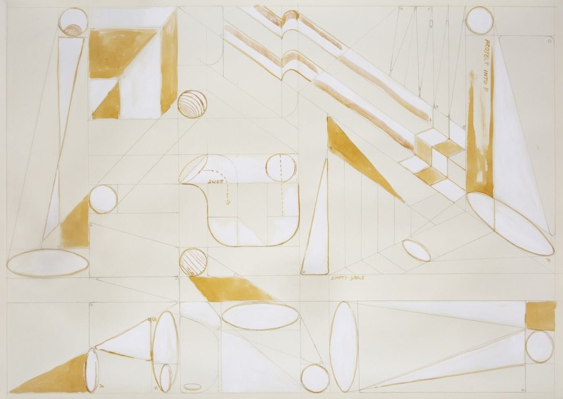 Fototapeta z rysowanymi geometrycznymi wzorami