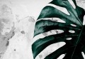 Fototapeta Monstera na betonie 13516