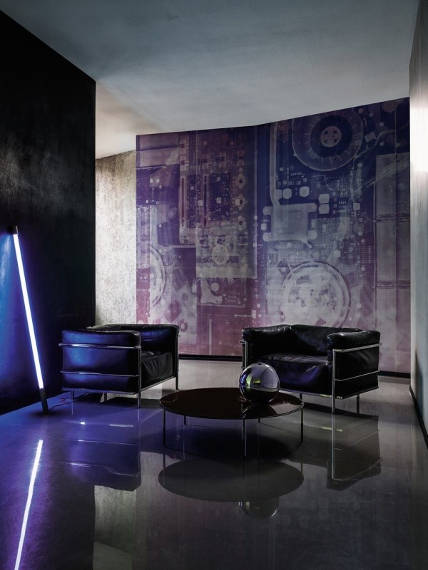Fototapeta fioletowa z motywem abstrakcyjnym