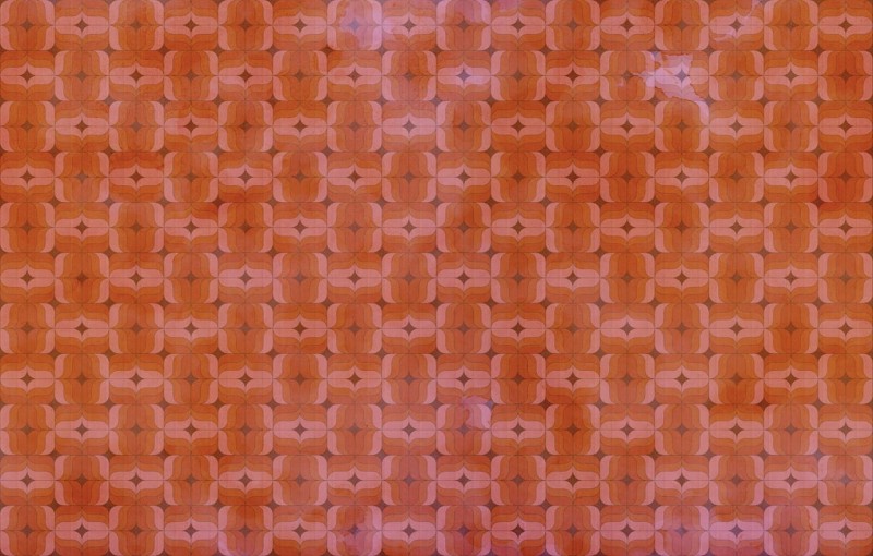 Fototapeta pomarańczowa we wzory geometryczne