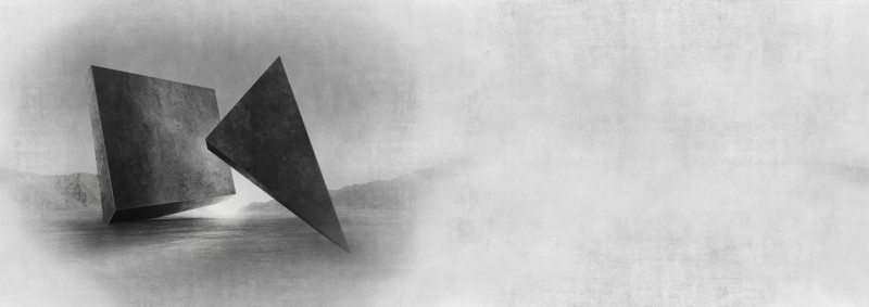 Fototapeta geometryczna 3D duże kamienie