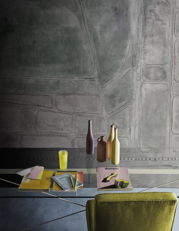 Fototapeta geometryczna imitująca beton
