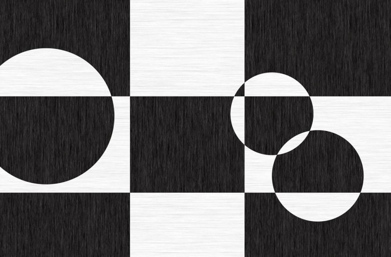 Fototapeta z wzorem geometrycznym w koła