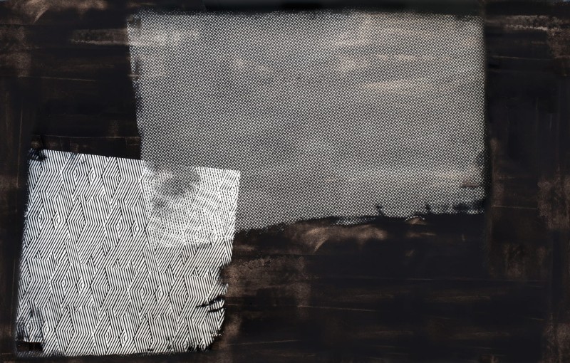 Fototapeta z przetartym wzorem geometrycznym