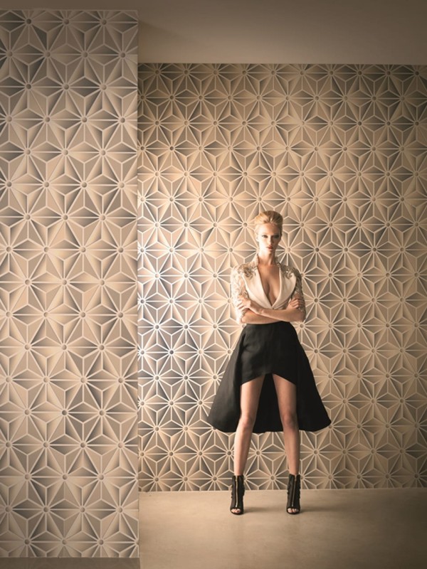 Fototapeta 3D ze wzorem geometrycznym