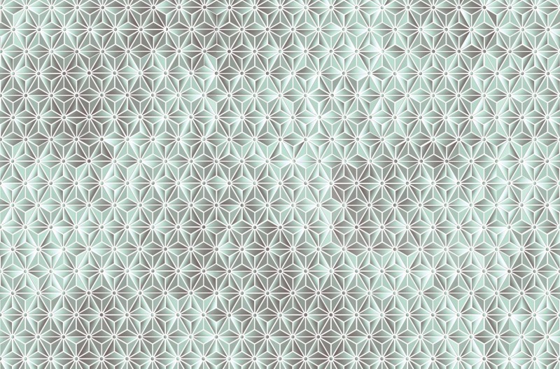 Fototapeta 3D ze wzorem geometrycznym turkusowa