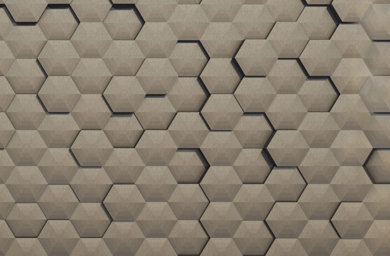 Fototapeta ze wzorem geometrycznym 3D