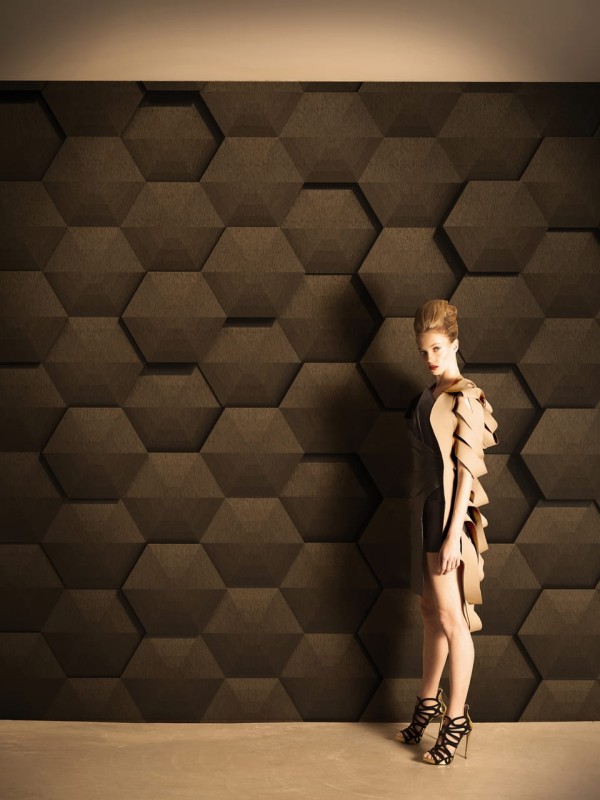 Fototapeta ze wzorem geometrycznym 3D
