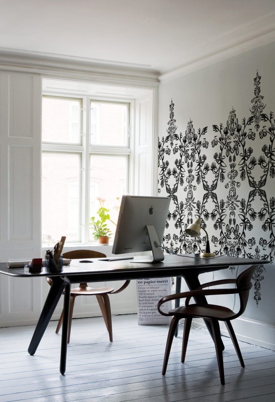Fototapeta w czarne ornamenty