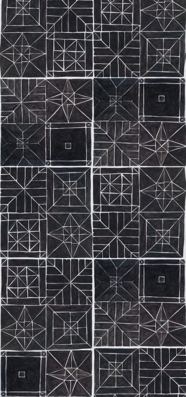 Fototapeta w malowane wzory geometryczne