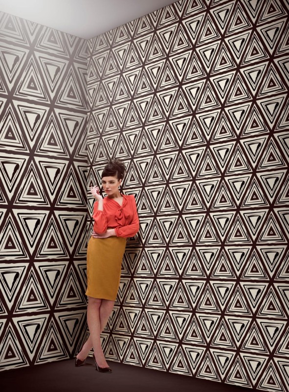 Fototapeta geometryczna w trójkąty