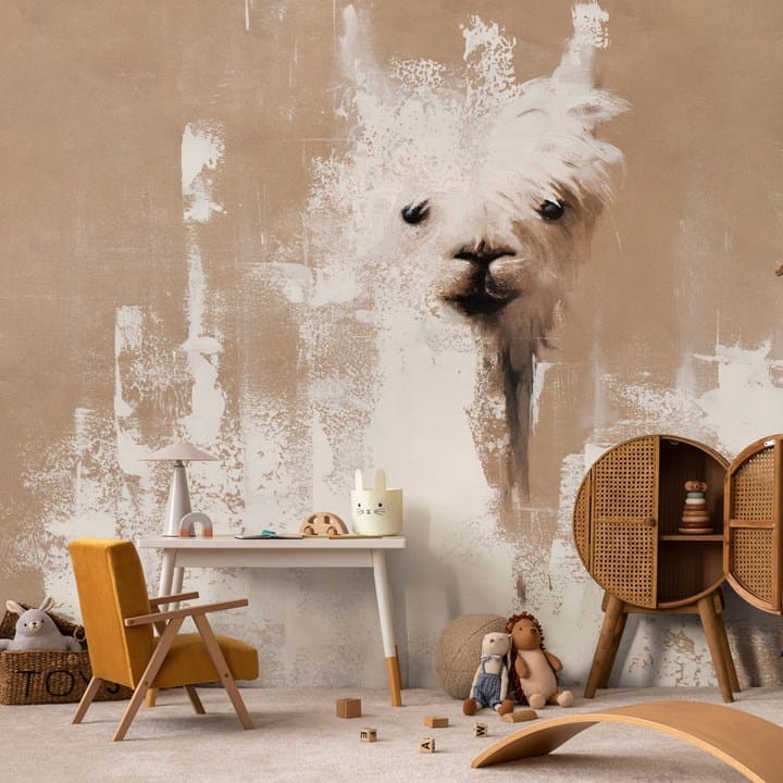 Fototapeta malowana lama