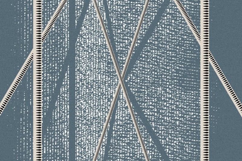 Fototapeta geometryczna abstrakcja niebieska