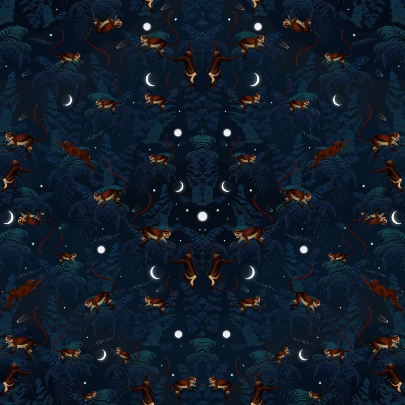 Fototapeta małpy w krajobrazie księżycowym
