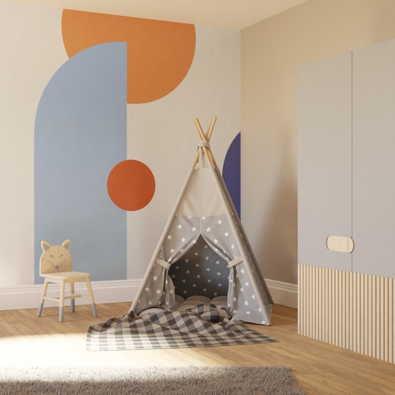 Fototapeta w kolorowe kształty geometryczne