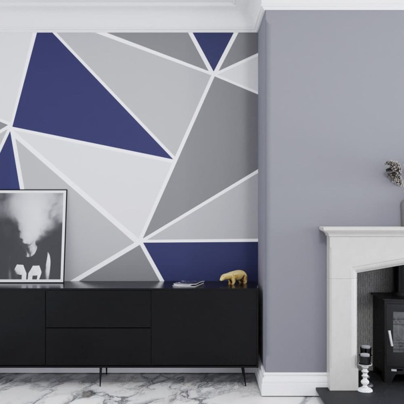 Fototapeta geometryczna w duże trójkątne kształty