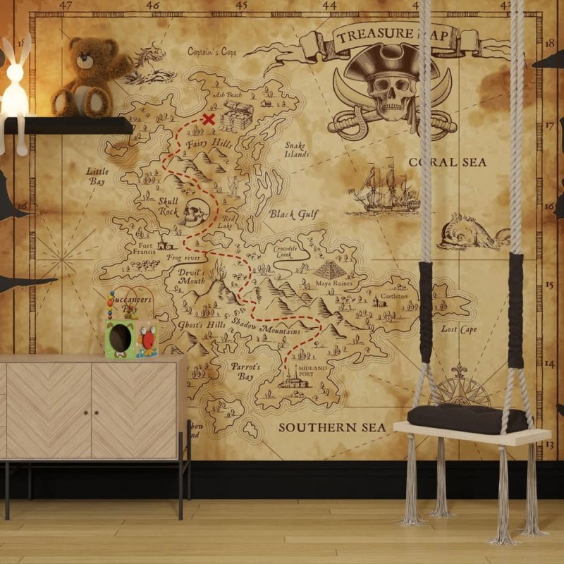 Fototapeta mapa skarbów