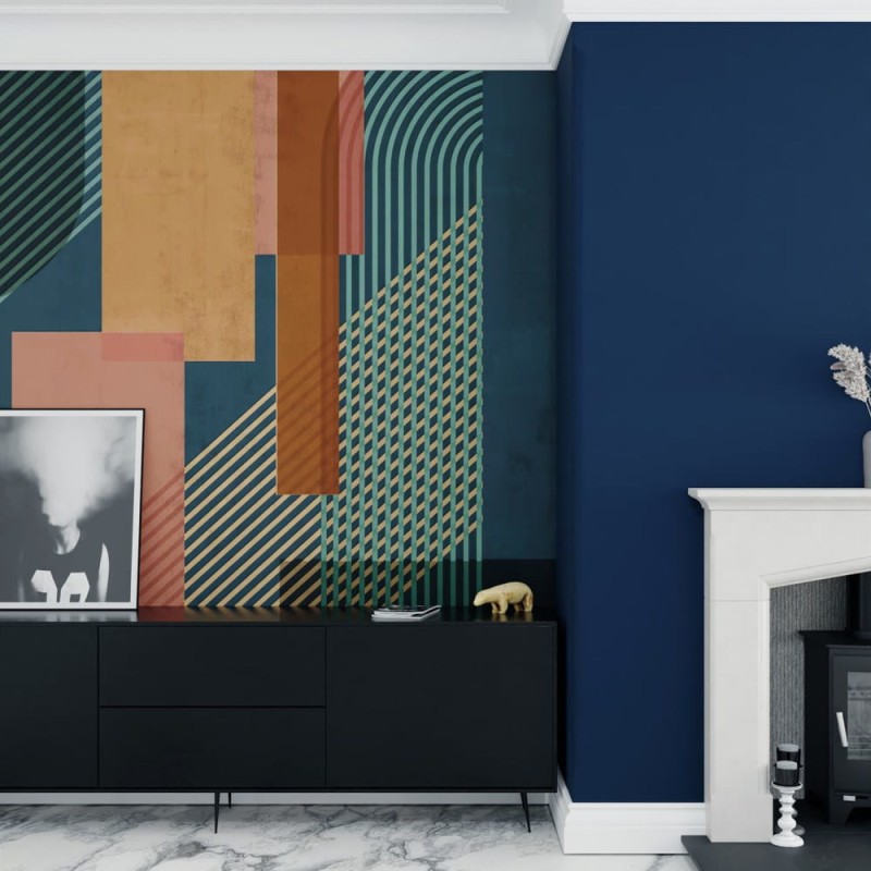 Fototapeta kształty geometryczne na zakładkach