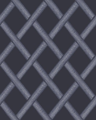 Granatowa tapeta na flizelinie z geometrycznym wzorem