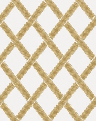 Tapeta na flizelinie z żółtym wzorem geometrycznym
