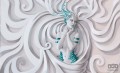 Fototapeta KOBIETA MEDUZA - PŁASKORZEŹBA  3045