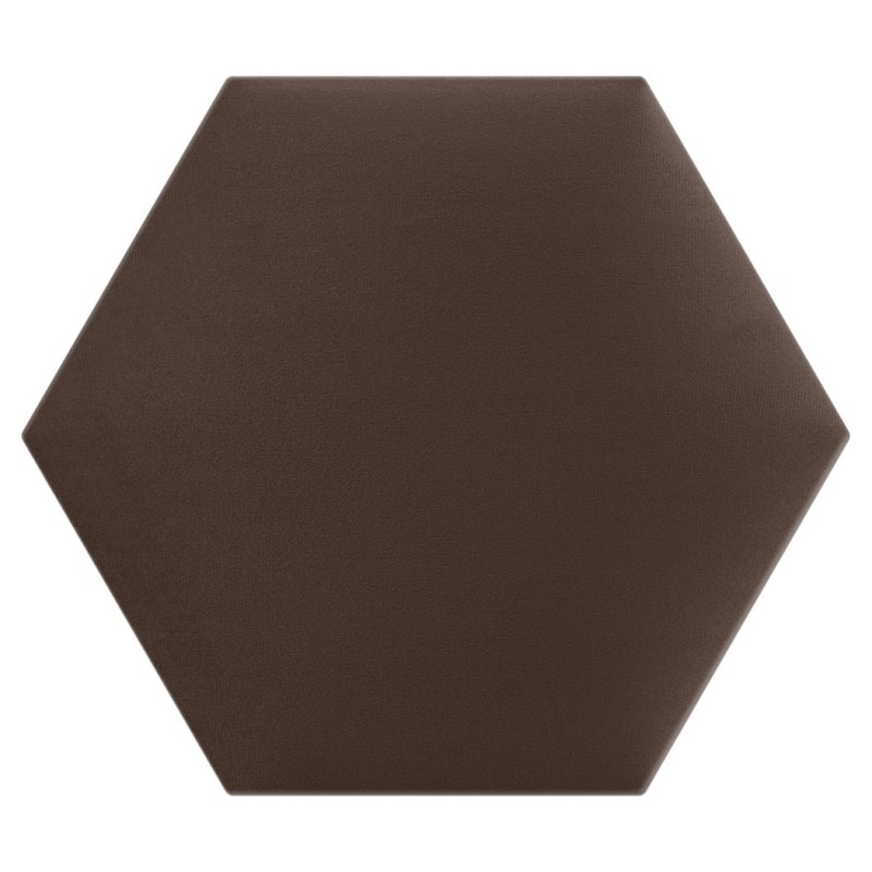 Panel Tapicerowany Brązowy – Heksagon