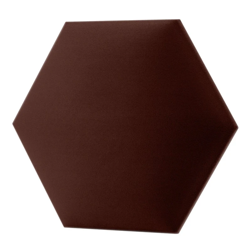 Panel Tapicerowany Bordowy – Heksagon